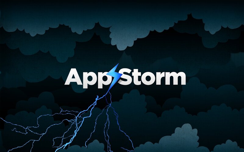 AppStorm Logo with Lightning — Blue
