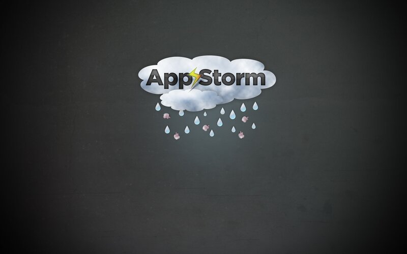 AppStorm logo with rain