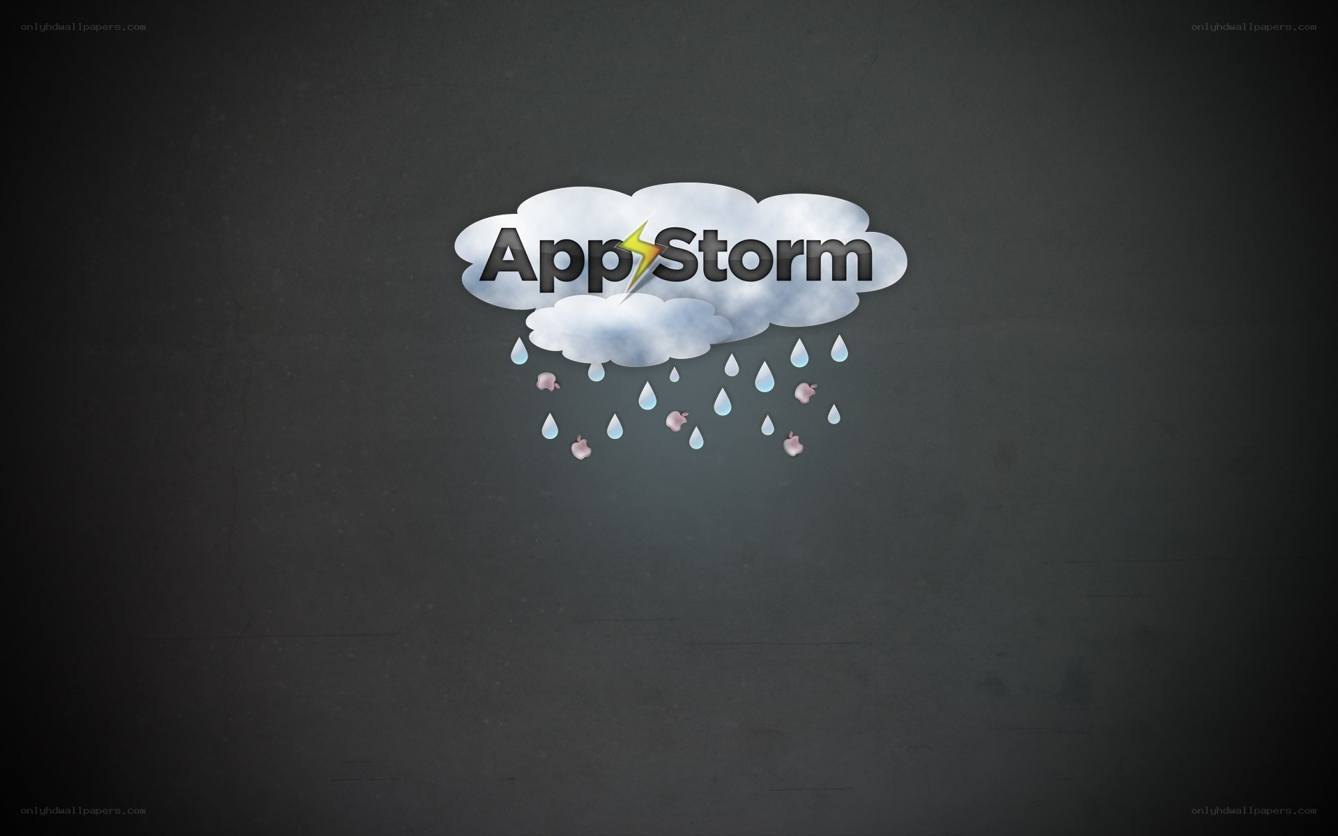 AppStorm logo with rain