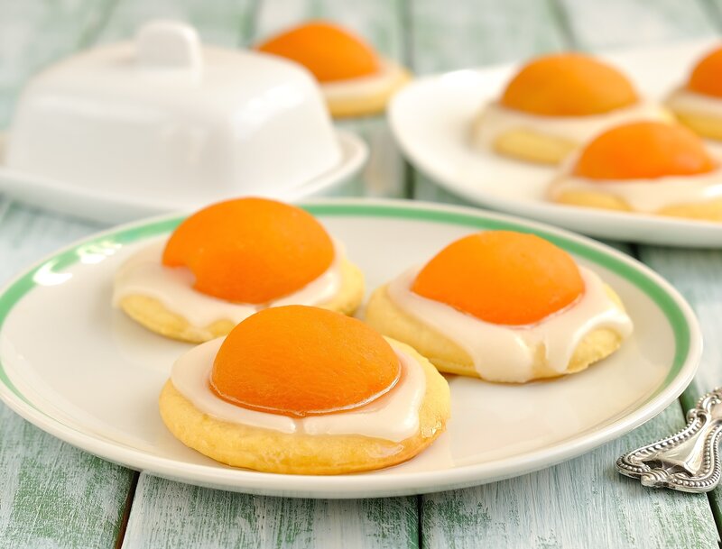 Apricot Cookies on Plate
