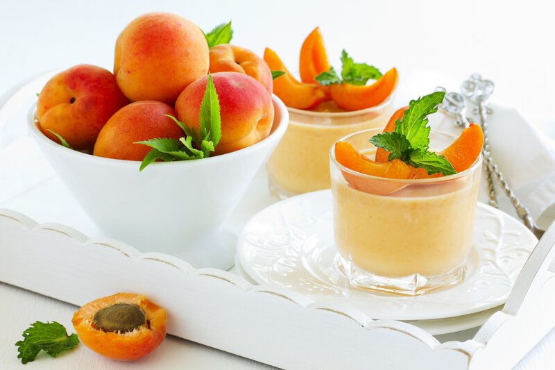 Apricot Dessert with Fruit