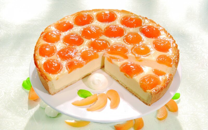 Apricot Tart on Plate