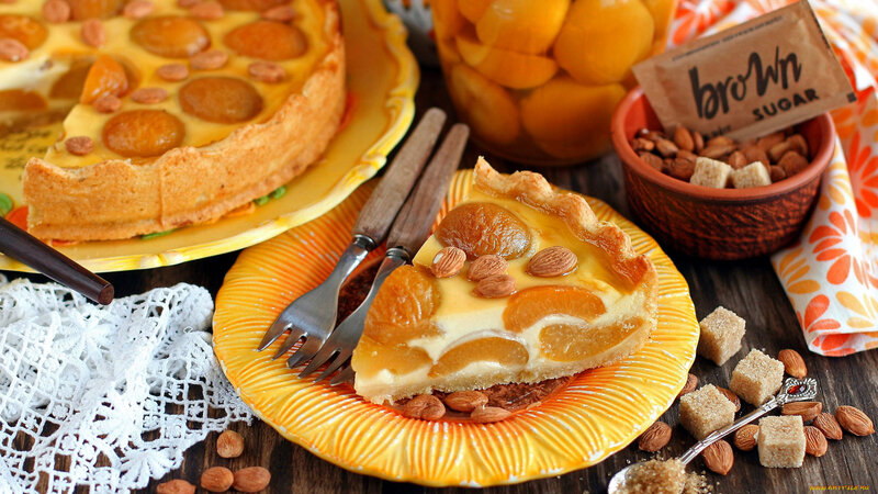 Apricot Tart Slice — Yellow