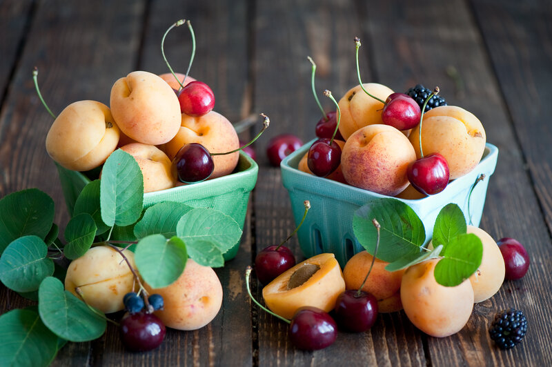 Apricots and Cherries