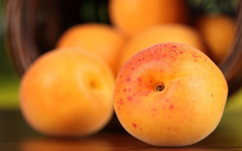 Apricots in a Basket — Orange, Natural