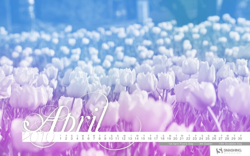 April 2010 calendar wallpaper