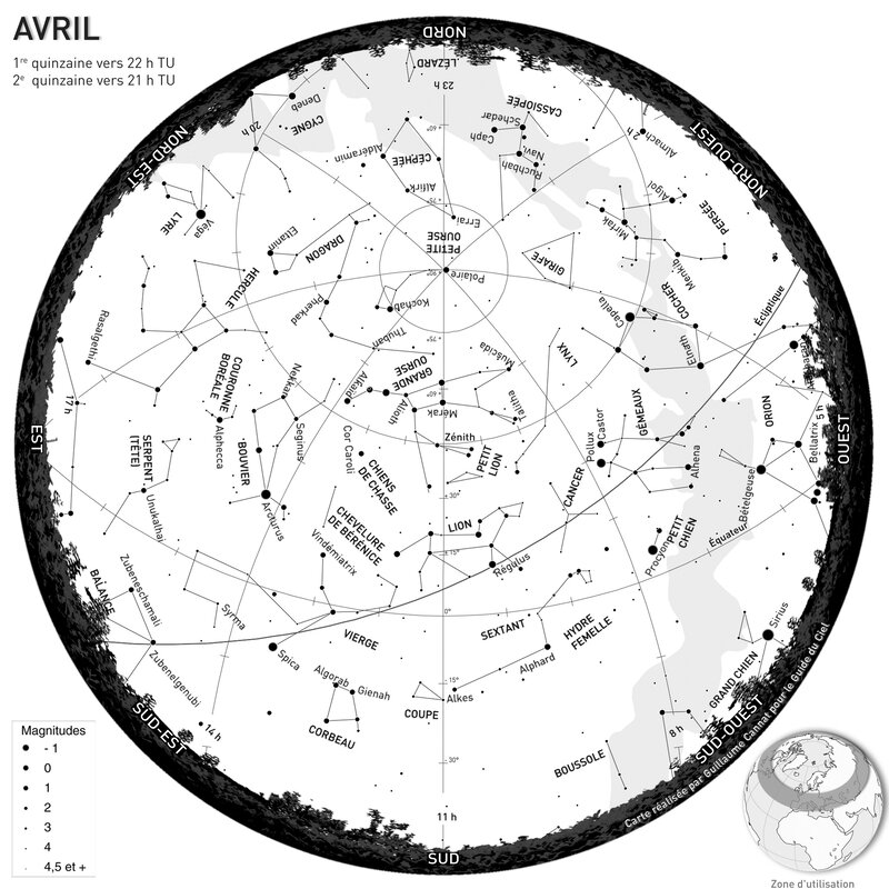 April star chart