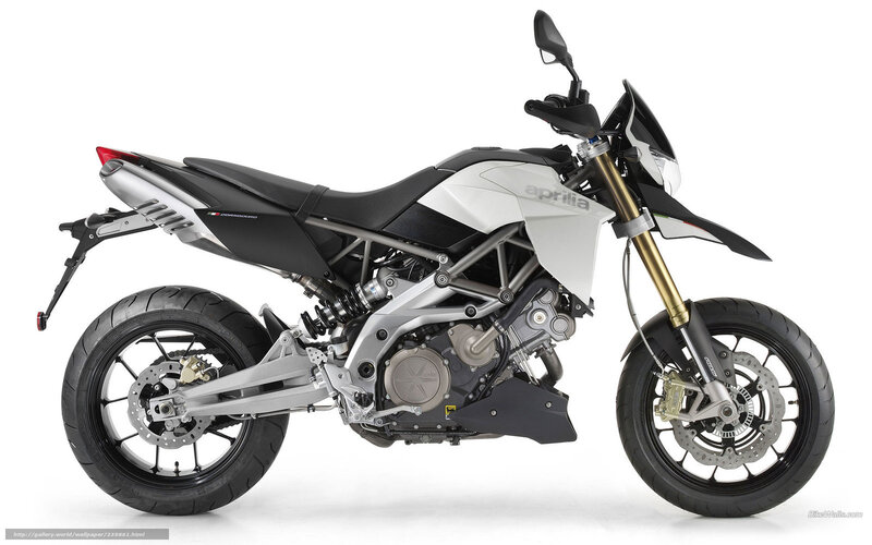 Aprilia Dorsoduro Motorcycle — White