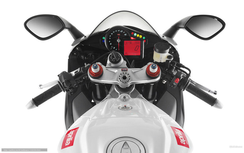 Aprilia Motorcycle Dashboard — White