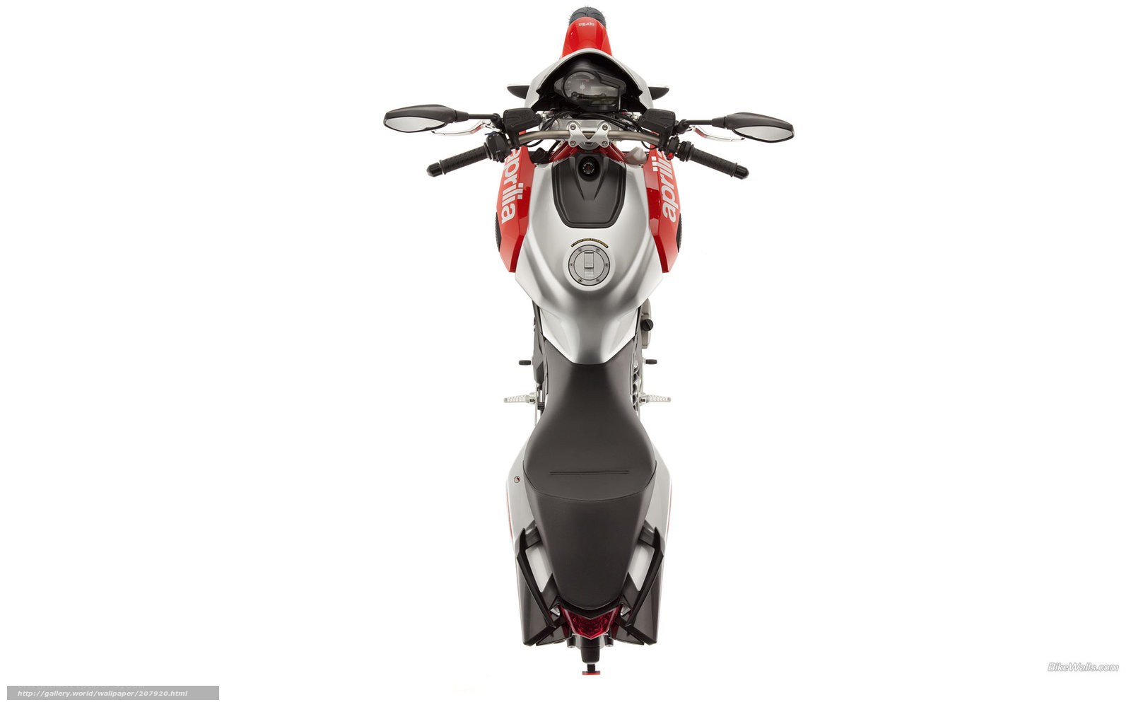 Aprilia motorcycle front view