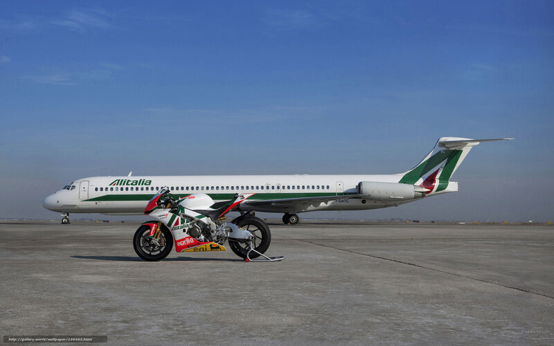 Aprilia Motorcycle on Tarmac