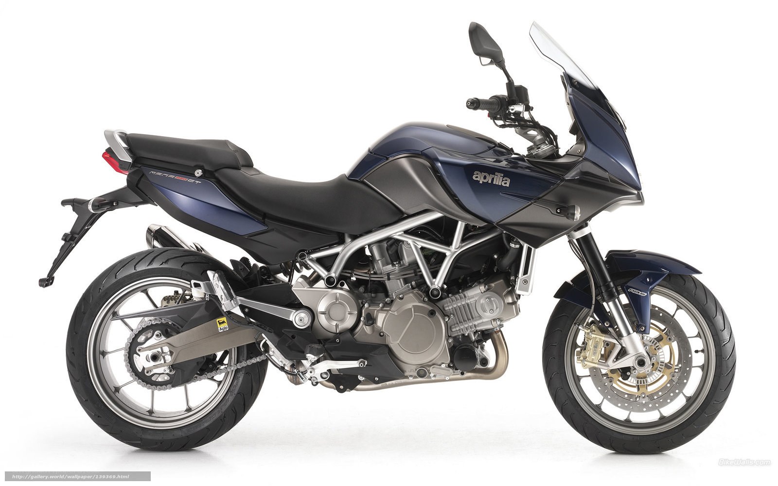 Aprilia motorcycle side profile