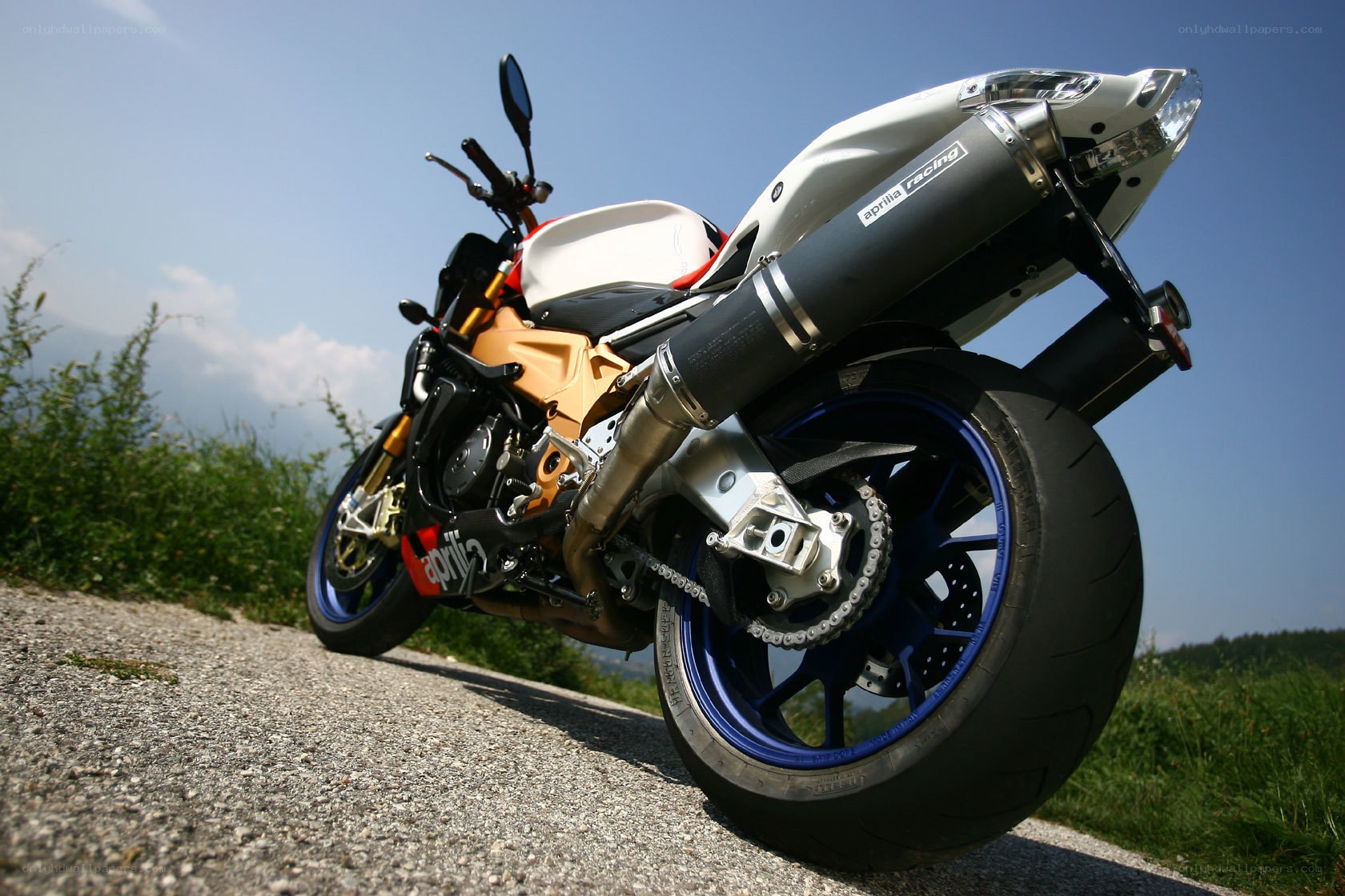 Aprilia racing motorcycle