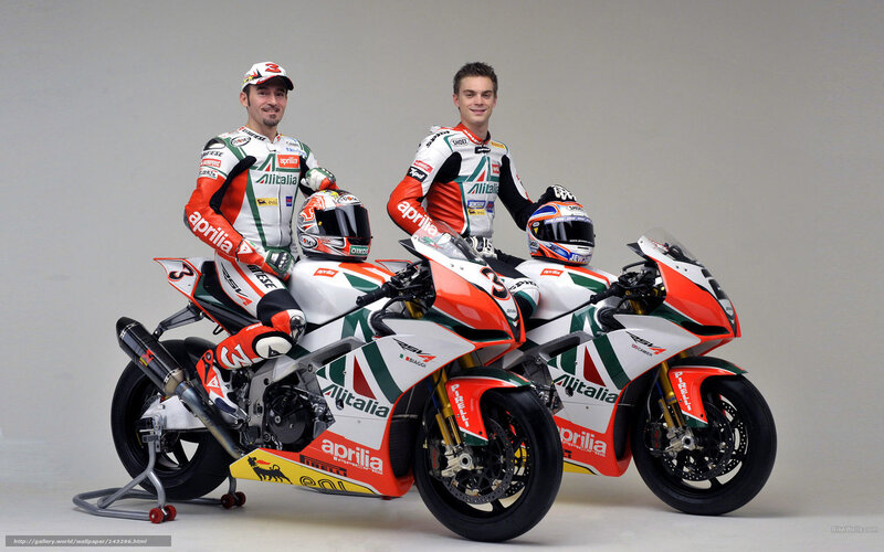 Aprilia racing team photo