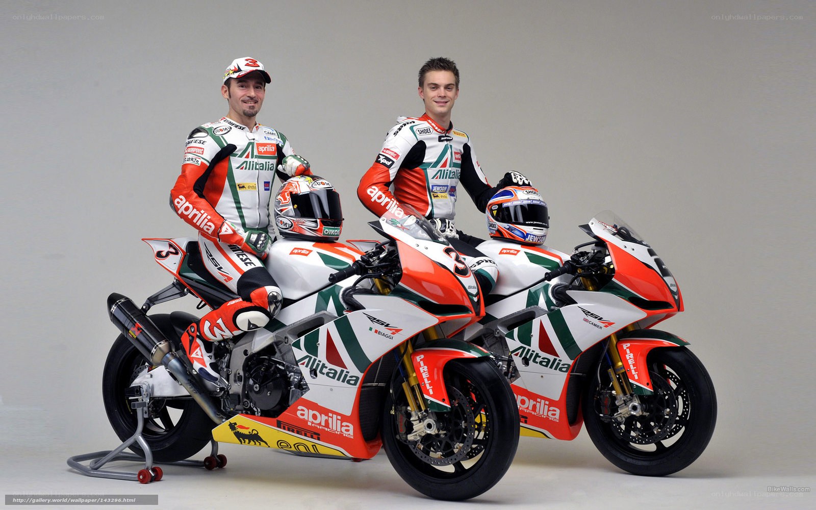 Aprilia racing team photo