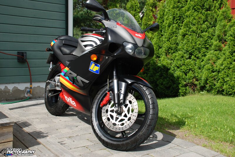 Aprilia RS motorcycle outdoors
