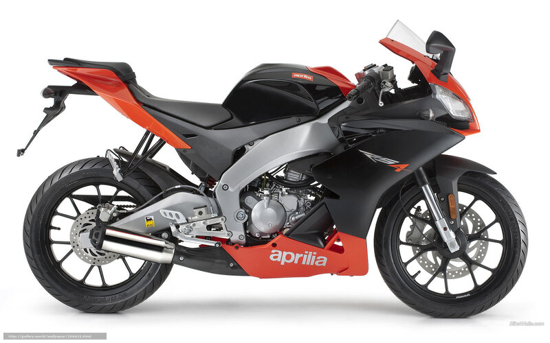 Aprilia RS4 Motorcycle — Black, Neutral