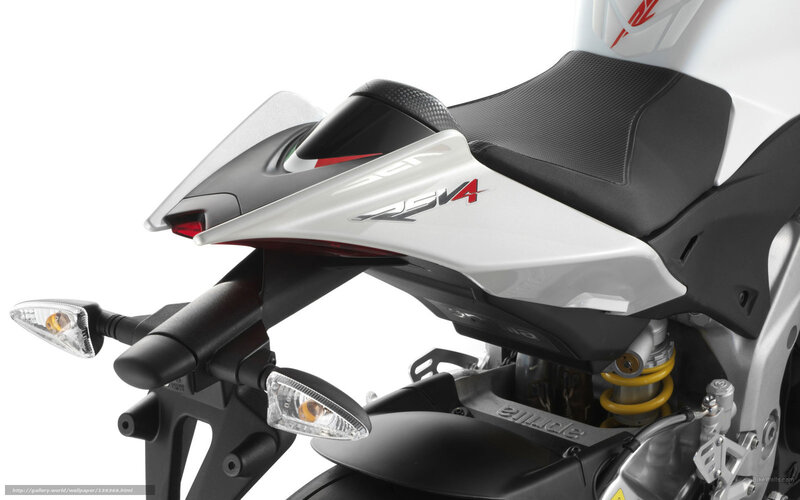Aprilia RS4 motorcycle rear view