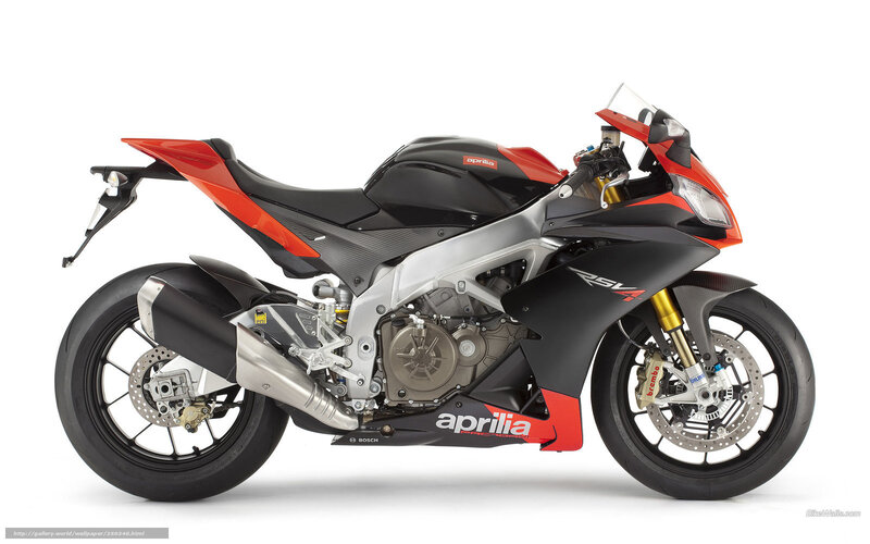 Aprilia RSV4 Motorcycle — Black, Neutral, Photograph, Exhaust