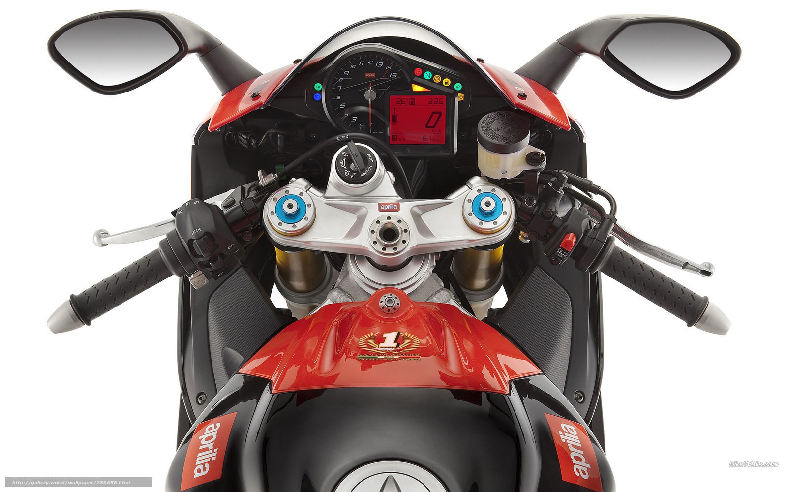 Aprilia RSV4 motorcycle cockpit