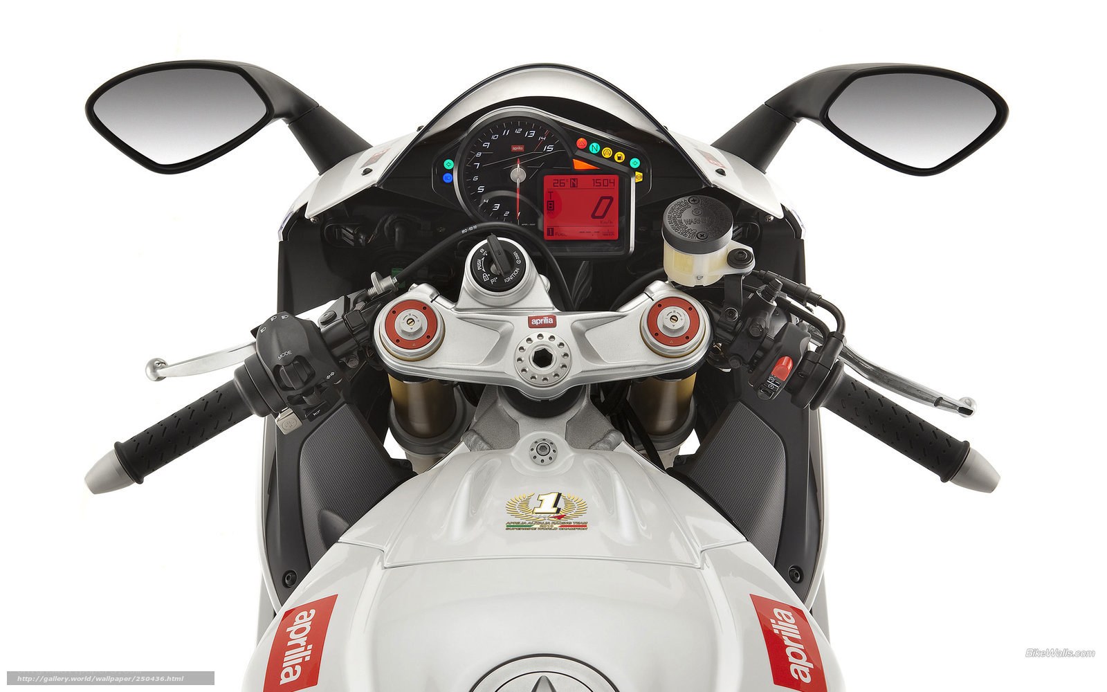 Aprilia RSV4 motorcycle cockpit
