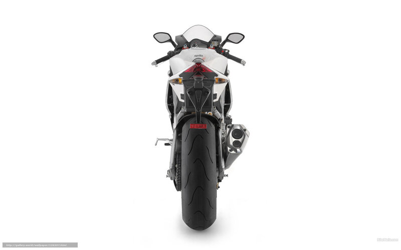 Aprilia RSV4 motorcycle rear view
