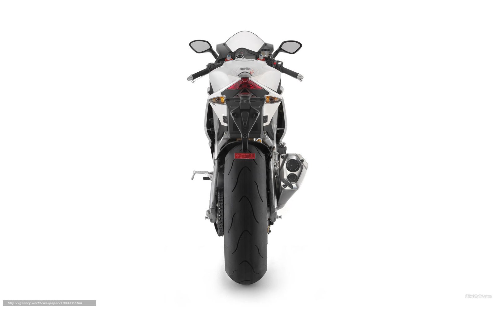 Aprilia RSV4 motorcycle rear view