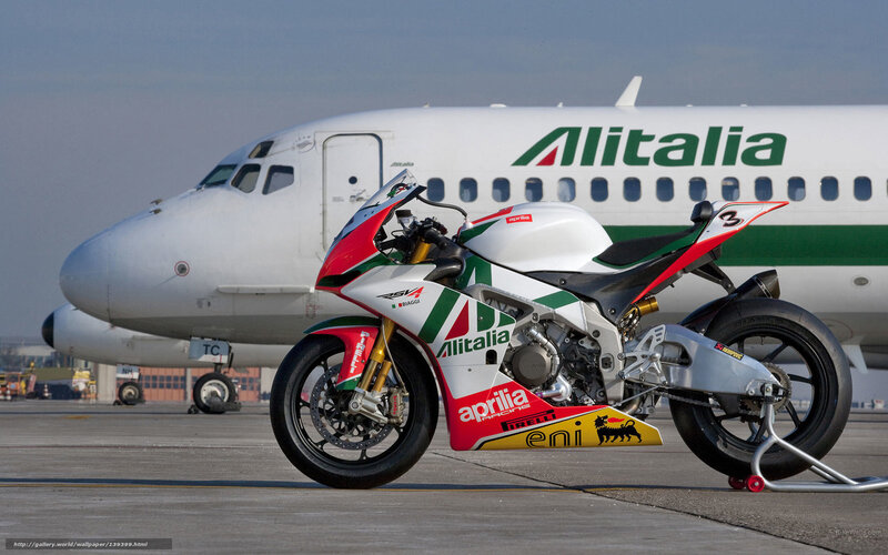 Aprilia RSV4 Motorcycle — White, Calm