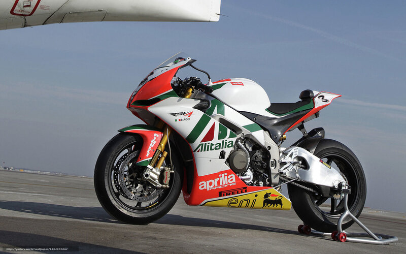 Aprilia RSV4 Motorcycle — White, Dramatic, Afternoon