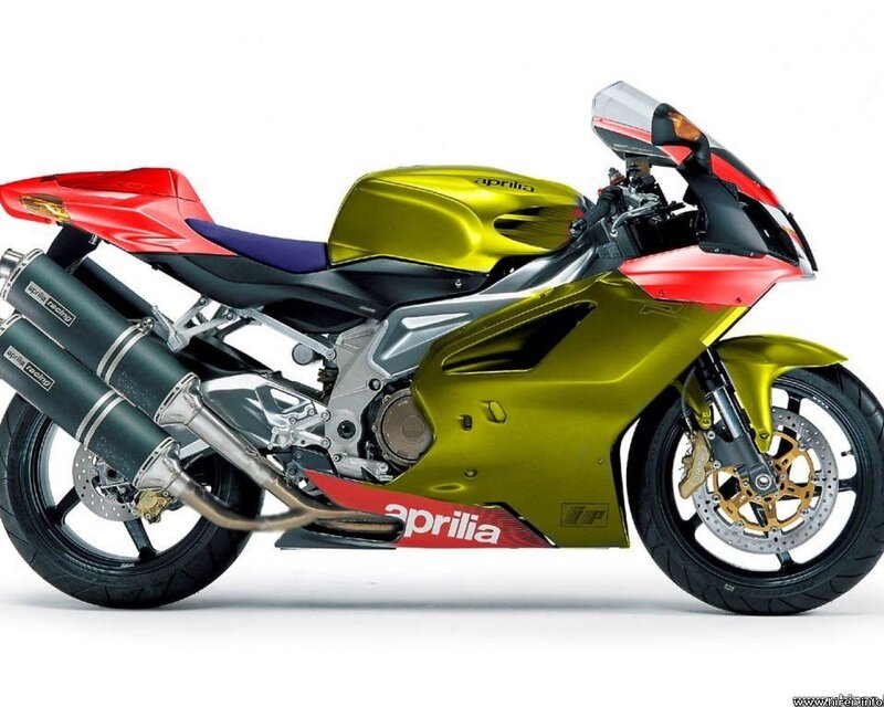 Aprilia RSV4 Motorcycle — Yellow
