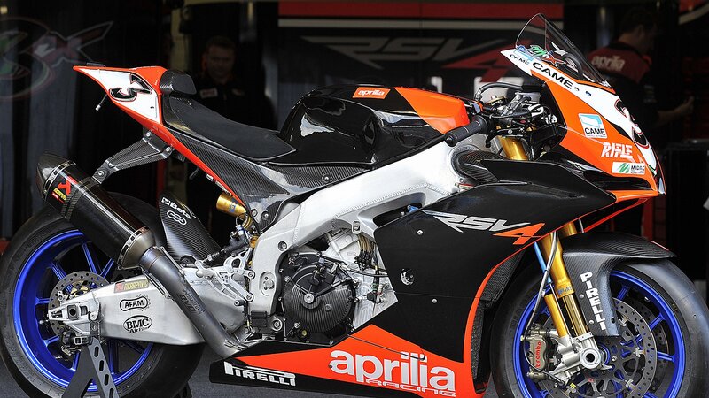 Aprilia RSV4 Race Motorcycle — Black