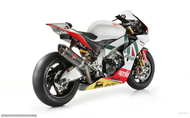 Aprilia RSV4 Race Motorcycle — White