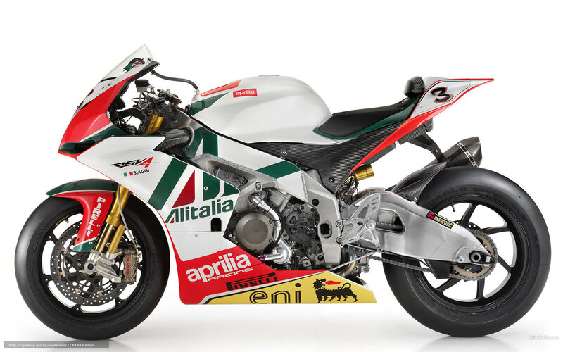 Aprilia RSV4 Racing Motorcycle — White