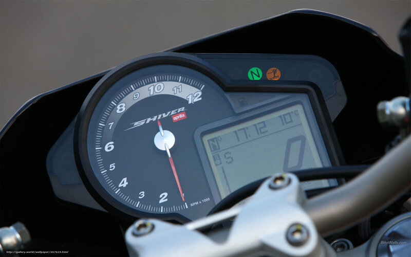 Aprilia Shiver motorcycle dashboard