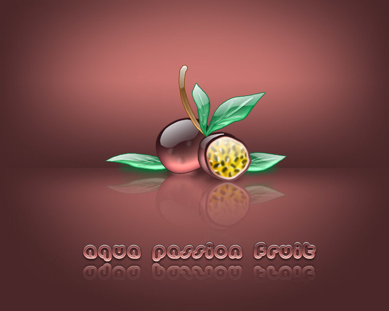 Aqua Passion Fruit Illustration
