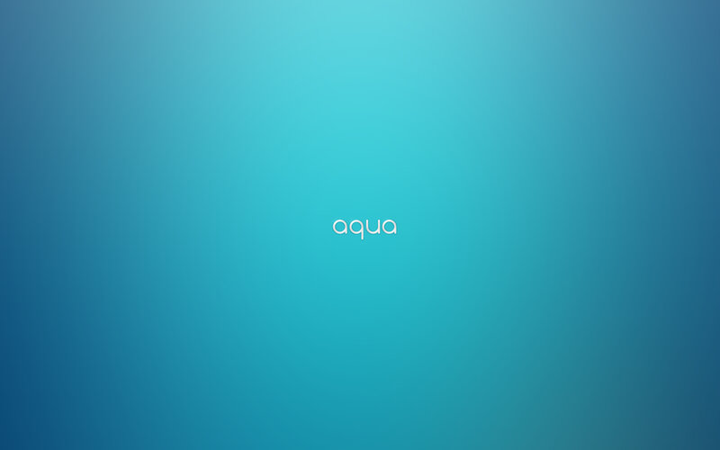 aqua text on blue gradient