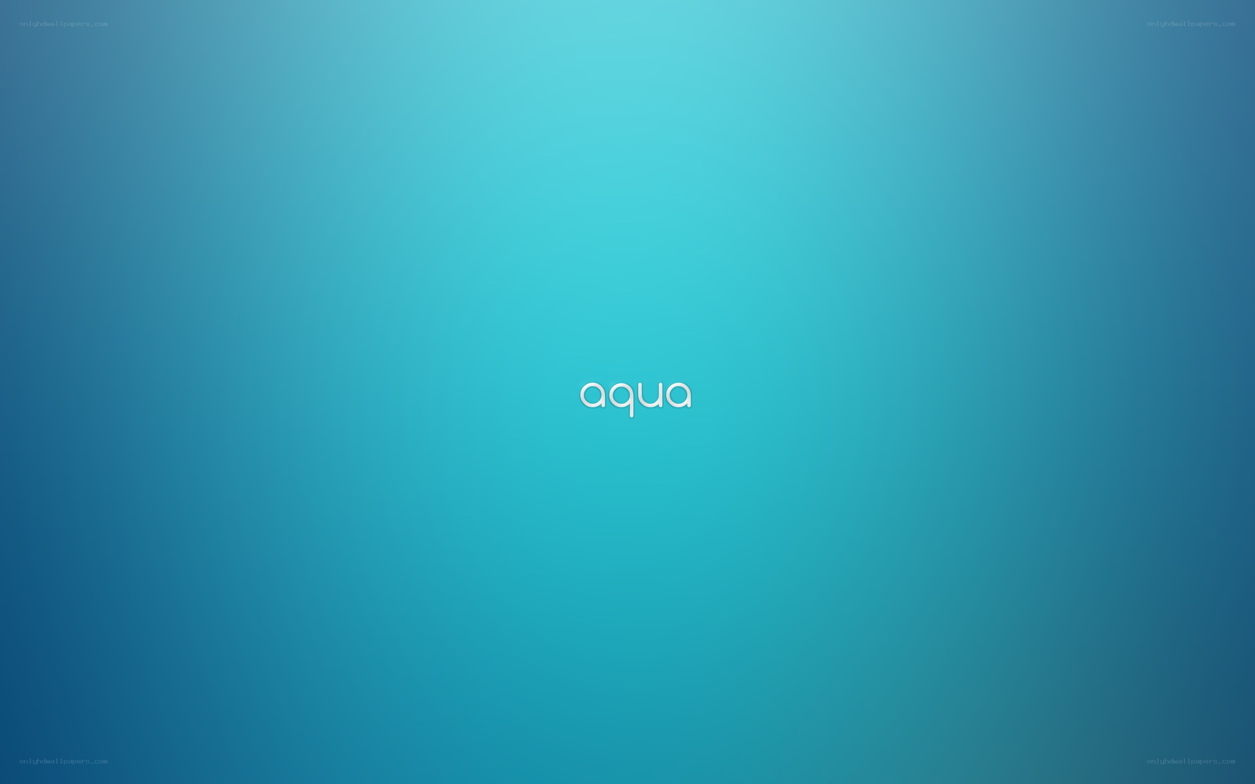 aqua text on blue gradient