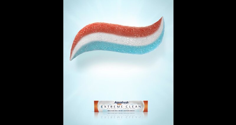 Aquafresh toothpaste ad