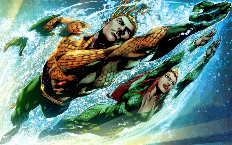 Aquaman and Mera Swimming