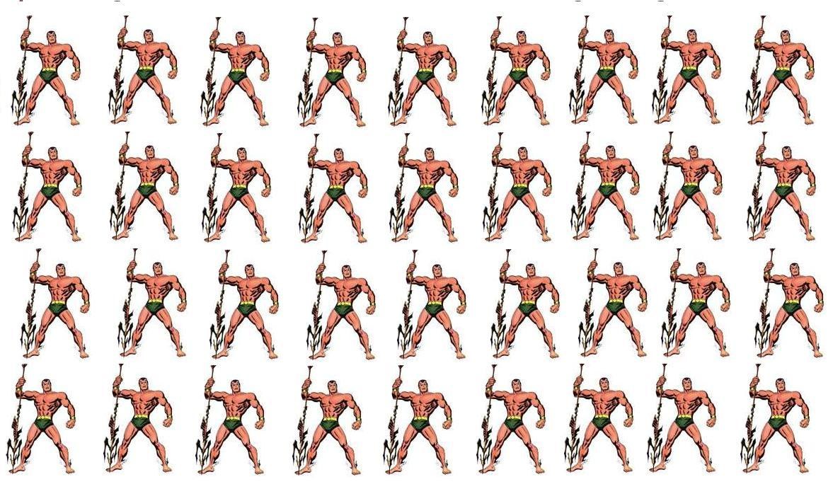 Aquaman character grid