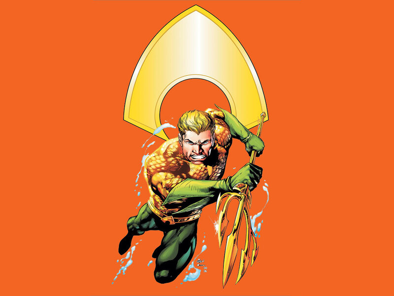 Aquaman in Action — Orange