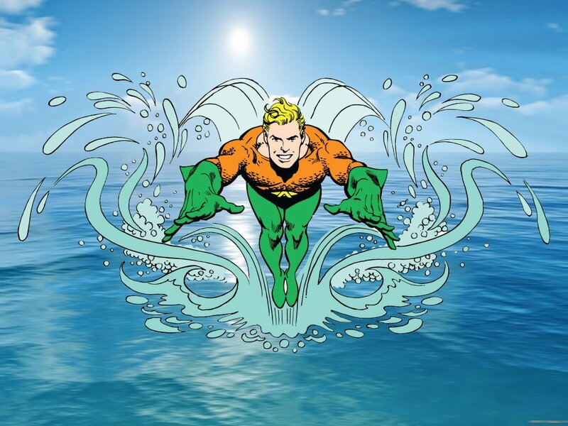 Aquaman in Ocean — Blue