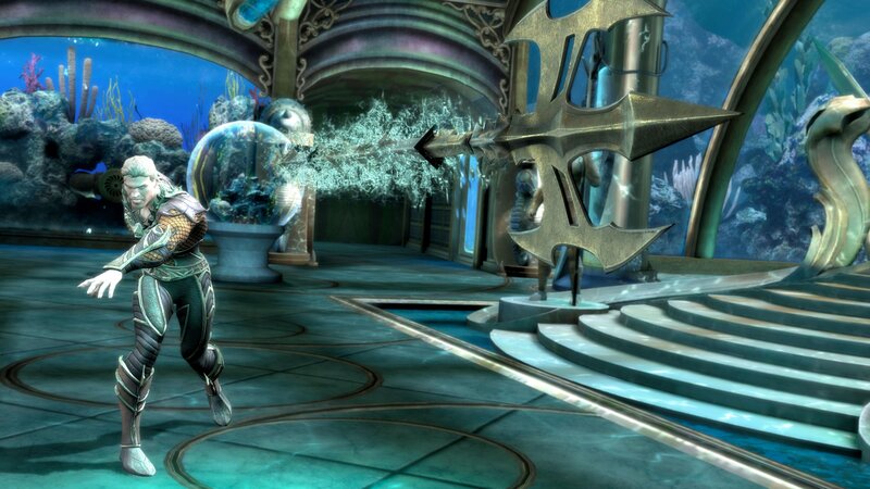 Aquaman in underwater palace