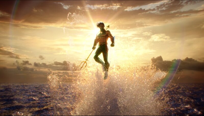 Aquaman Rising from Ocean