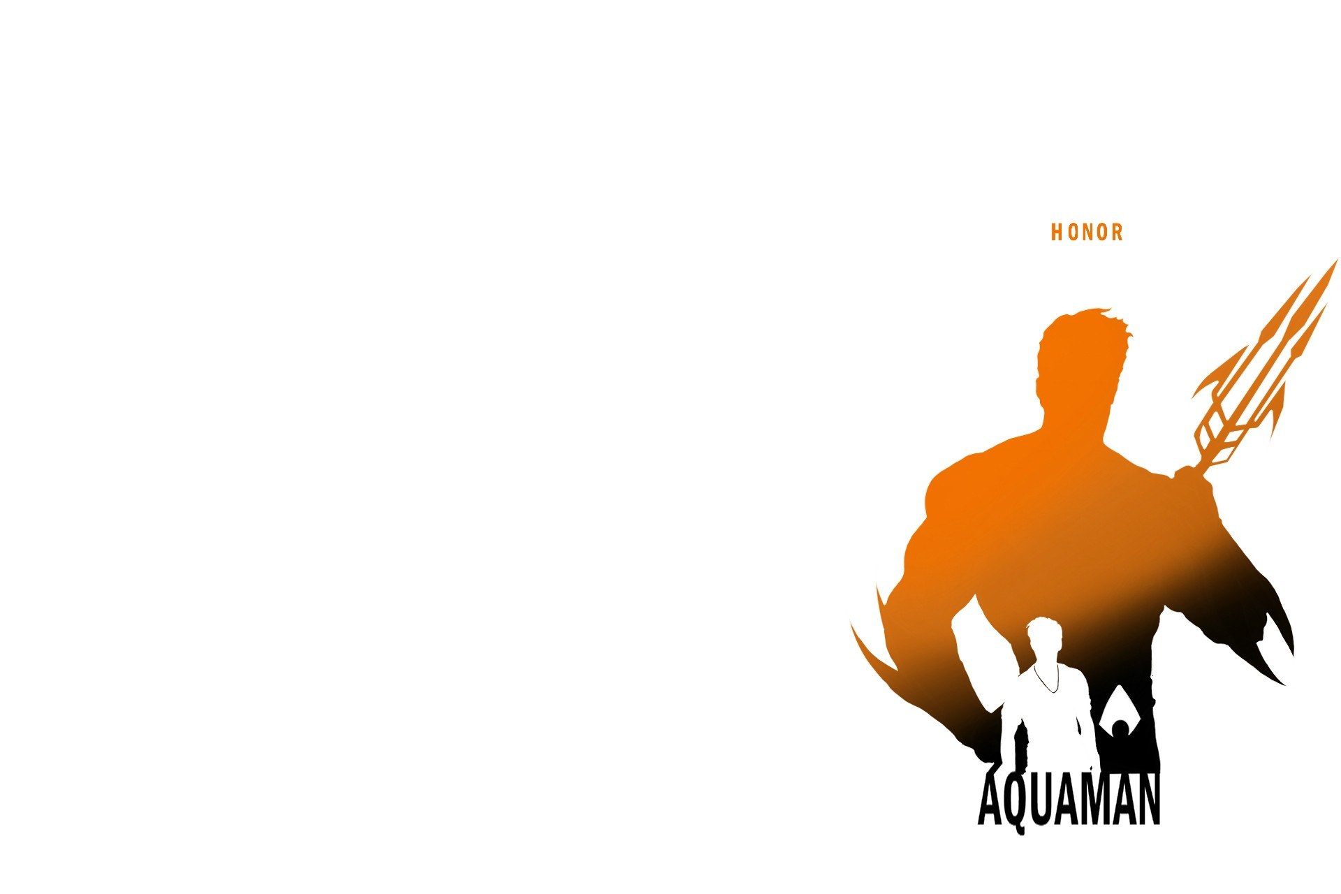 Aquaman silhouette artwork
