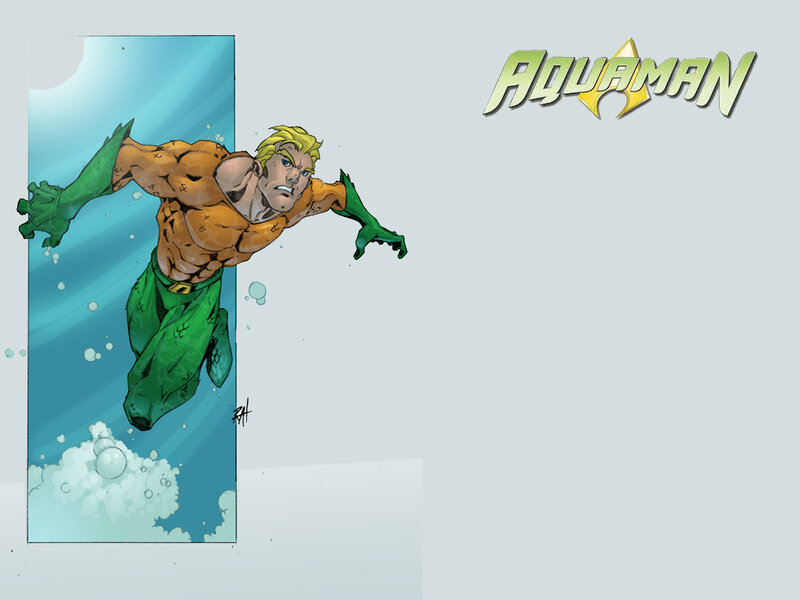 Aquaman Swimming — Blue