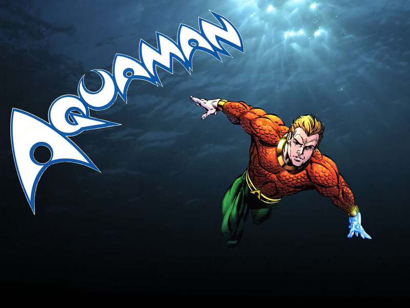 Aquaman Swimming Underwater — Blue