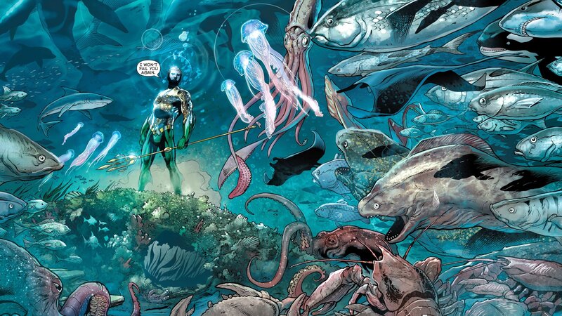 Aquaman with Sea Creatures