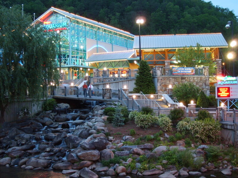 Aquarium Building at Dusk
