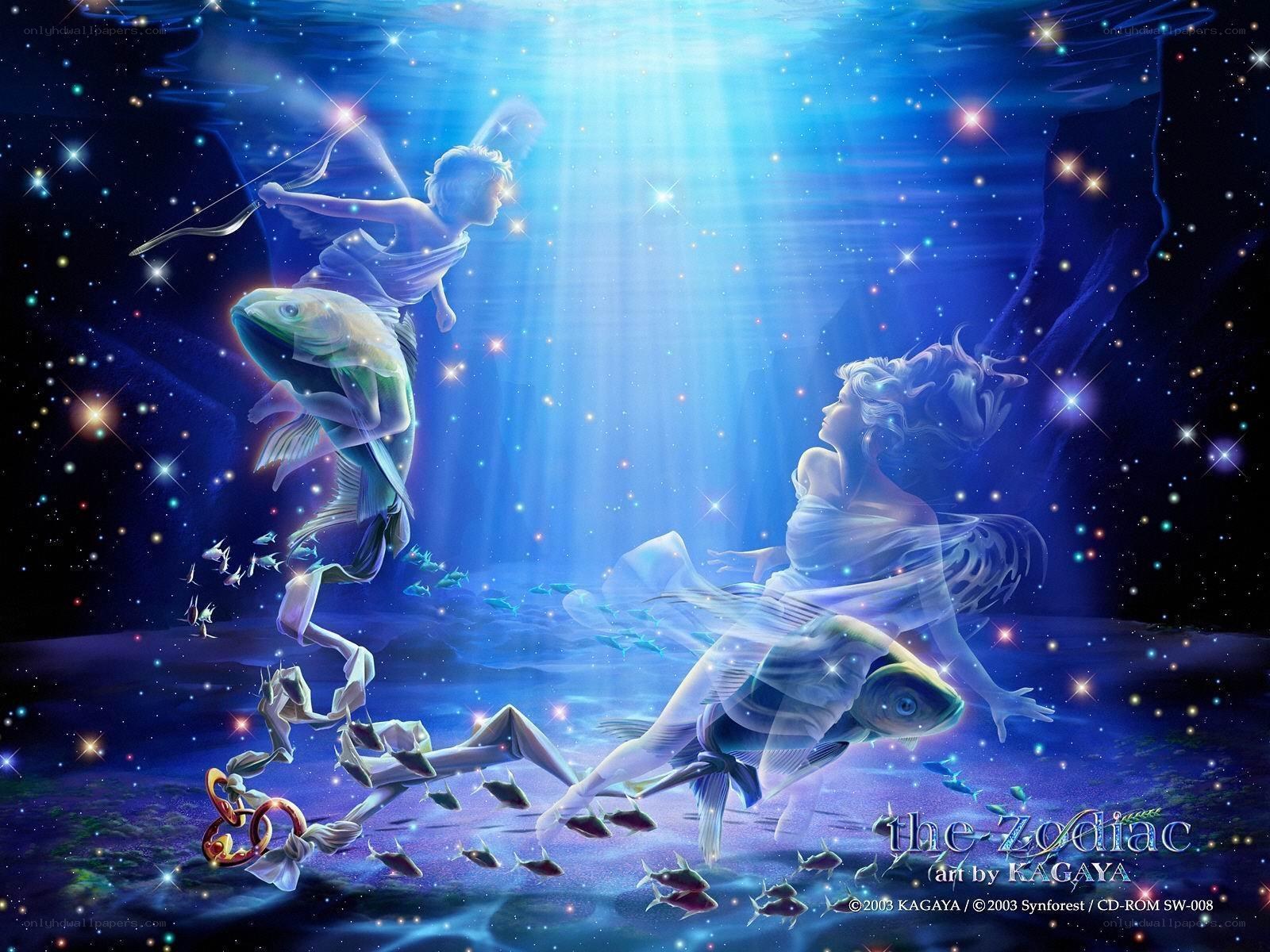 Aquarius zodiac art